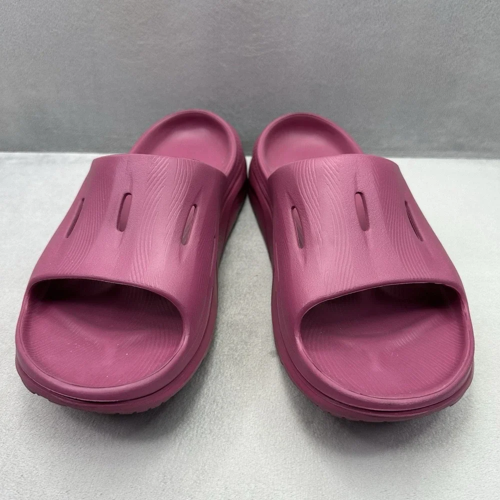 Mens Size 12 Hoka One One Ora Recovery Slide 3 Sandals Raspberry Comfort Slide